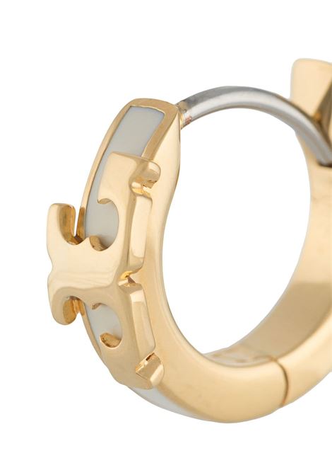 Gold-tone T-plaque hoop earrings - women  TORY BURCH | 64930110